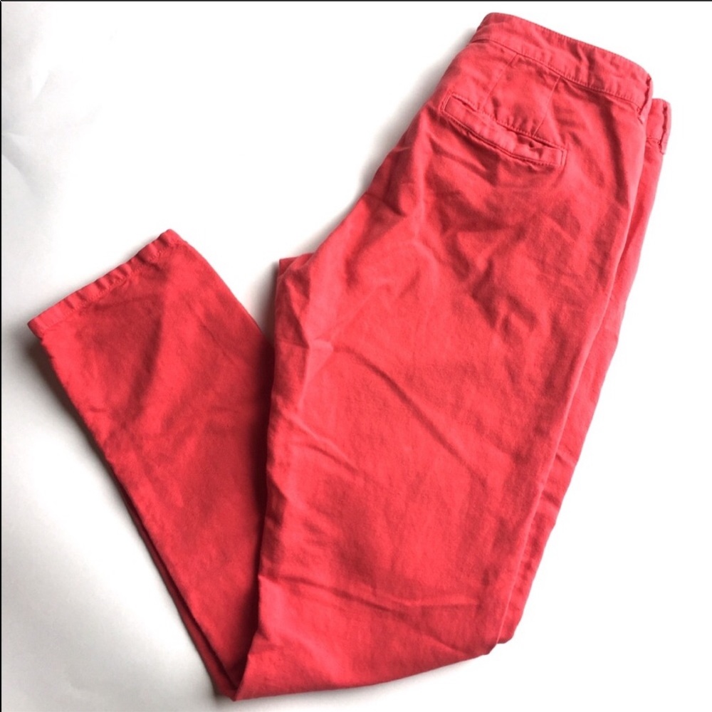 Madewell Rivington Trousers Coral Cropped Pants 4
